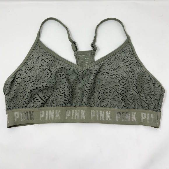 🔥VS PINK Sport Ultimate Lightly Lined Lace Bra XL - Picture 4 of 11